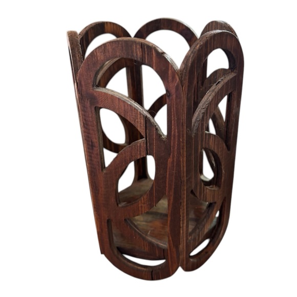 Handmade Wooden Candle Holder - Picture 4 of 8